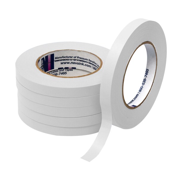 1/2" wide x 60yd White Labeling Tape